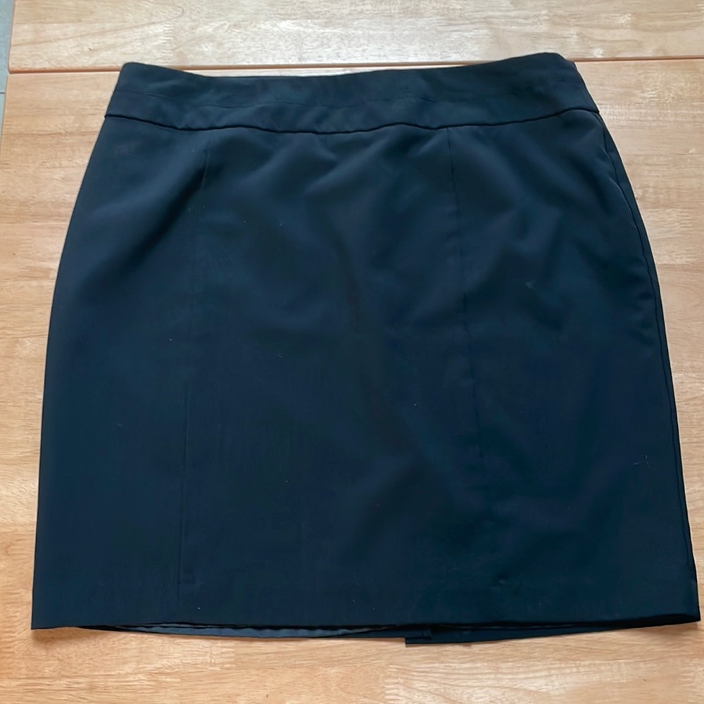 George Womens Size 16 Black Lined Skirt